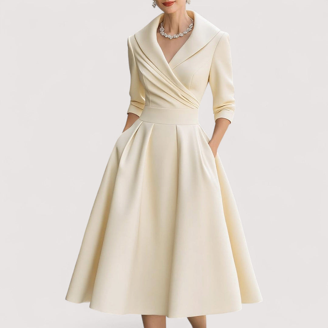 Frederica™ | Midi-Satynowa Sukienka