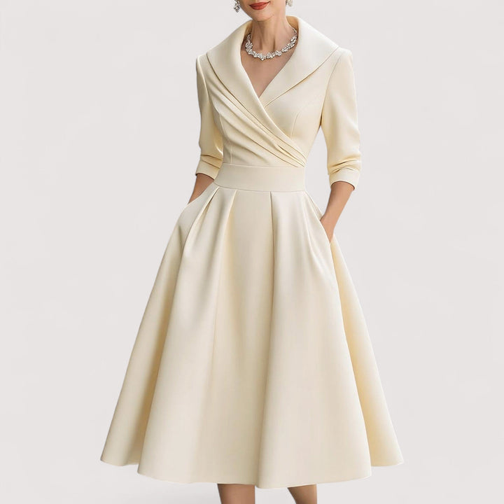 Frederica™ | Midi-Satynowa Sukienka
