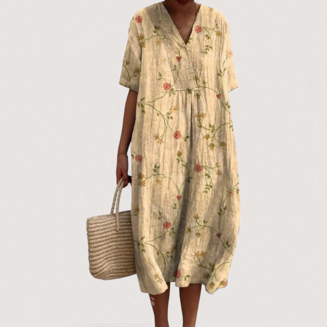 Delia™ | Elegancka sukienka w kwiaty