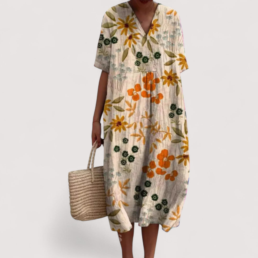 Delia™ | Elegancka sukienka w kwiaty