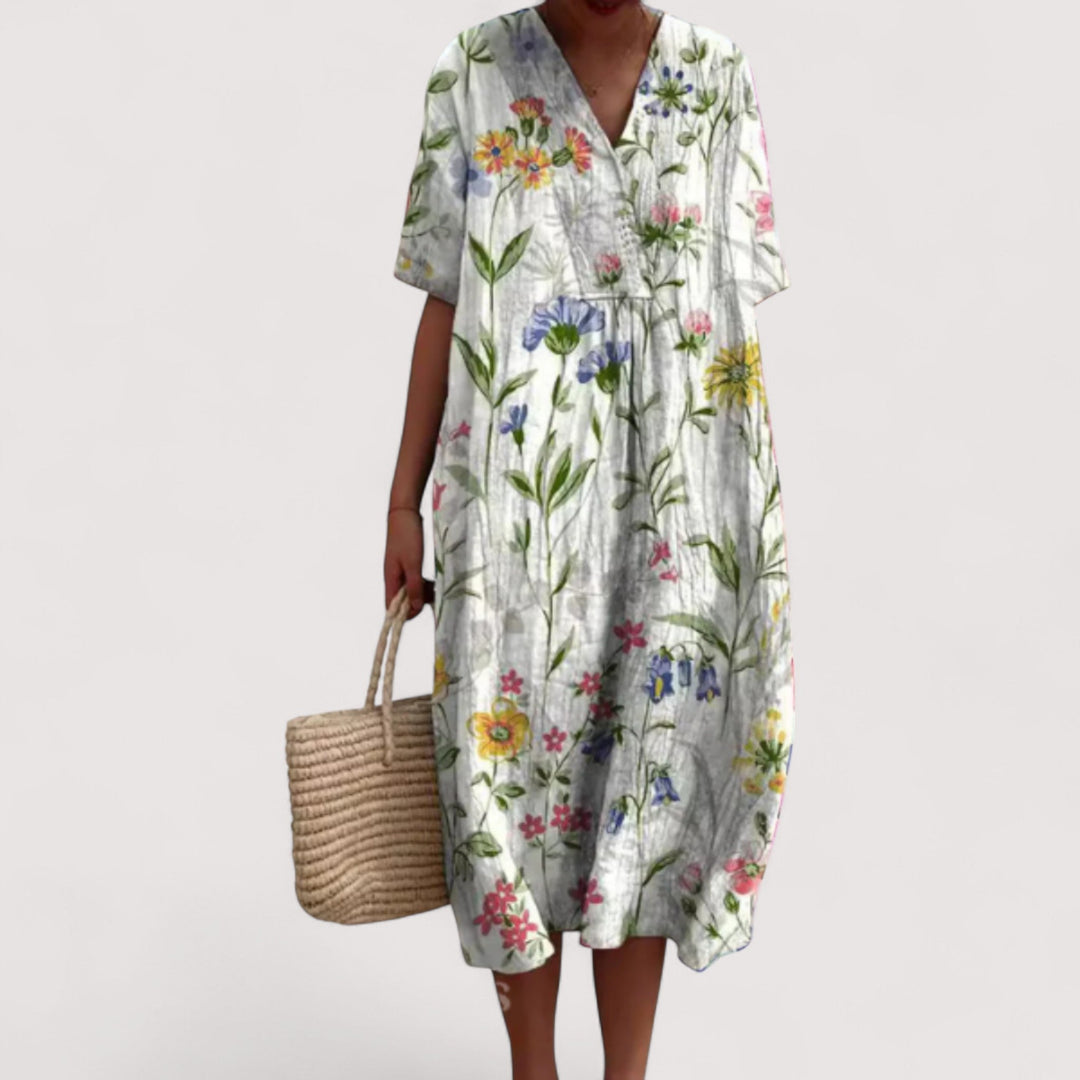 Delia™ | Elegancka sukienka w kwiaty