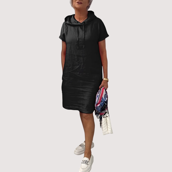 Noor™ | Luźna sukienka z kapturem