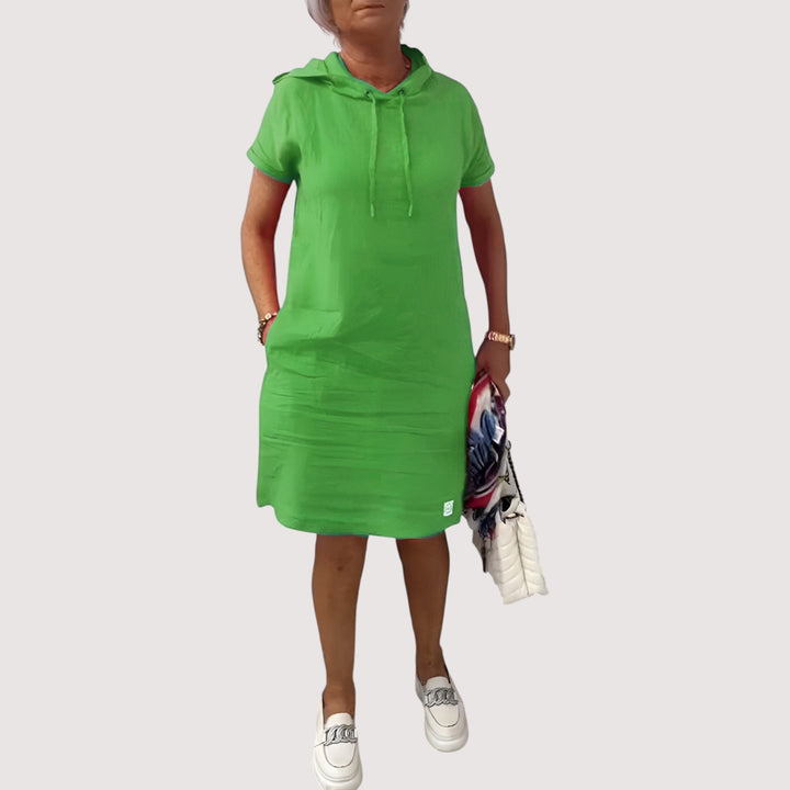 Noor™ | Luźna sukienka z kapturem
