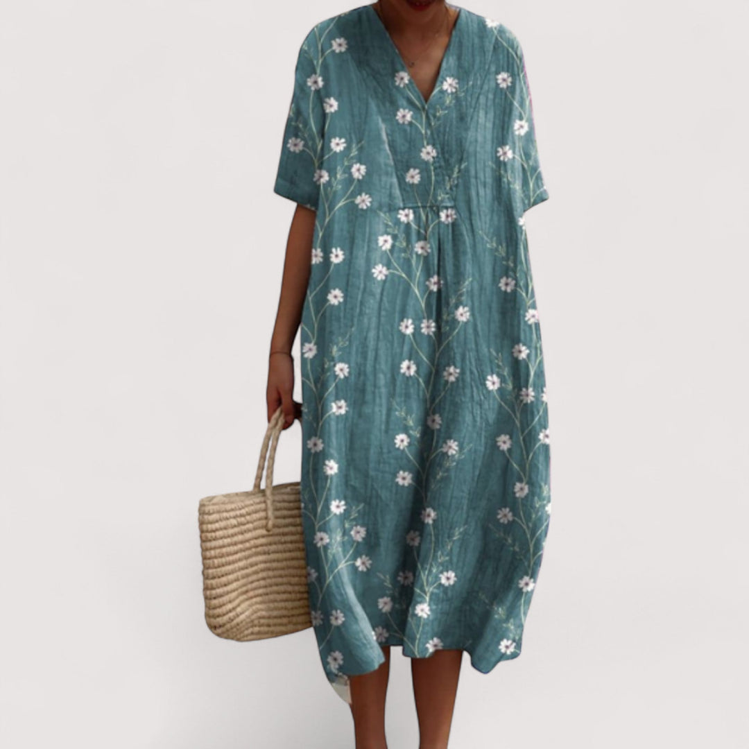 Delia™ | Elegancka sukienka w kwiaty