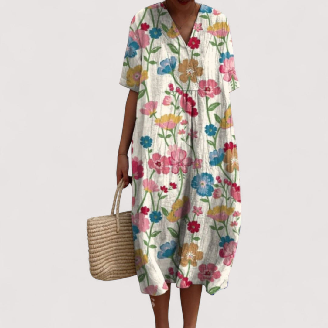 Delia™ | Elegancka sukienka w kwiaty