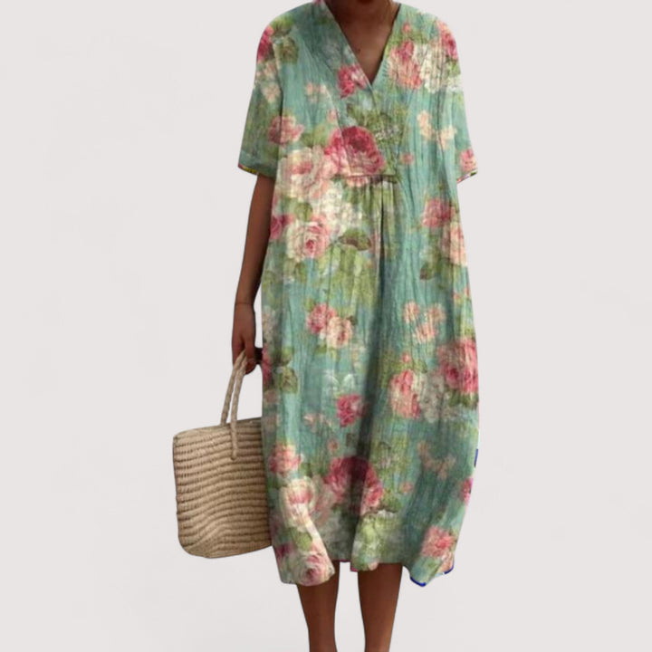 Delia™ | Elegancka sukienka w kwiaty