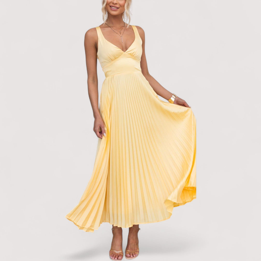 Sarina™ | Żółta Sukienka Maxi