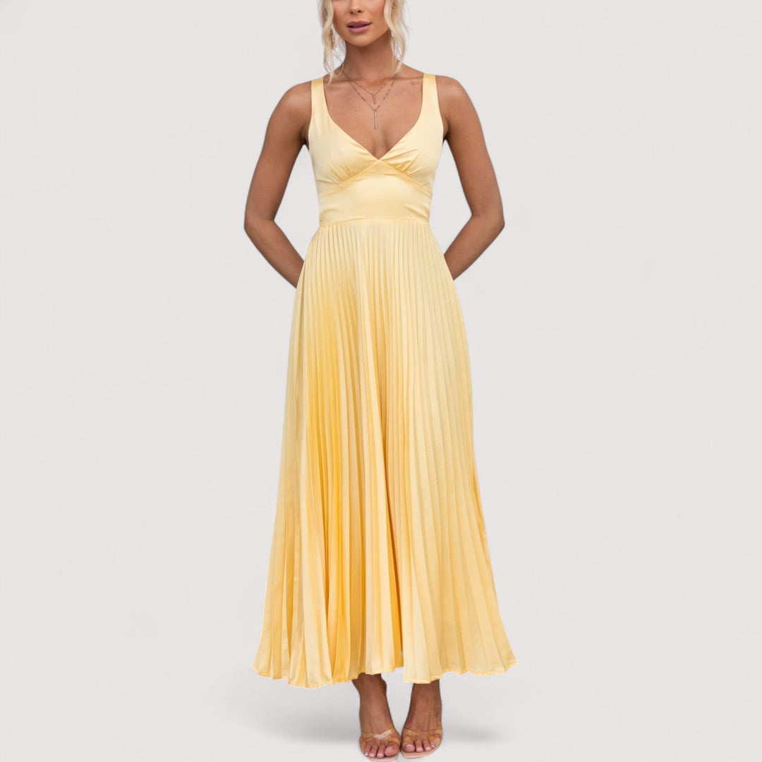 Sarina™ | Żółta Sukienka Maxi