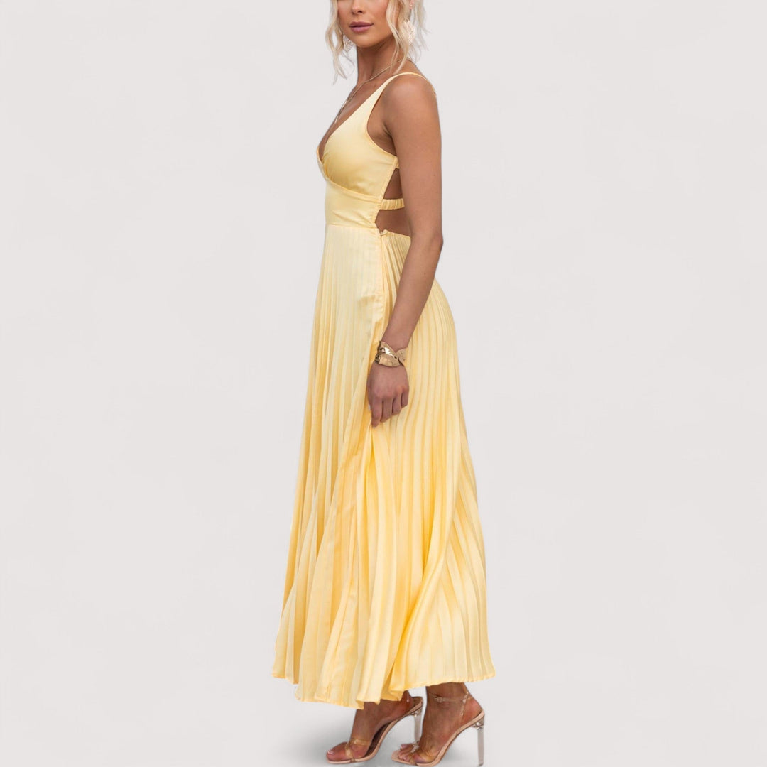 Sarina™ | Żółta Sukienka Maxi