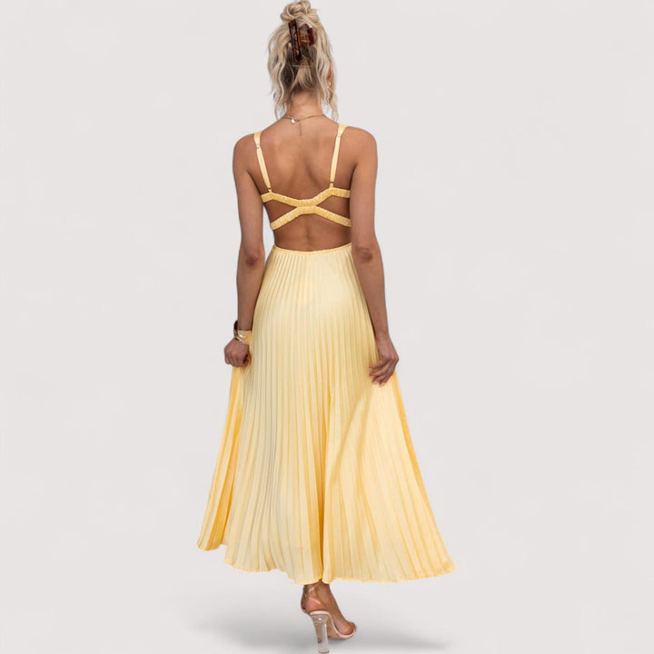 Sarina™ | Żółta Sukienka Maxi