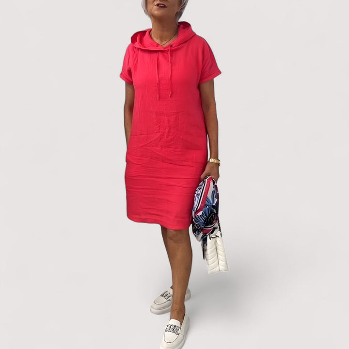 Noor™ | Luźna sukienka z kapturem