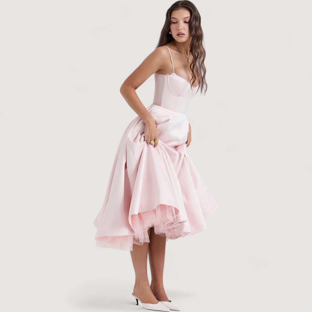 Margot™ | Letnia sukienka z detalami gorsetu
