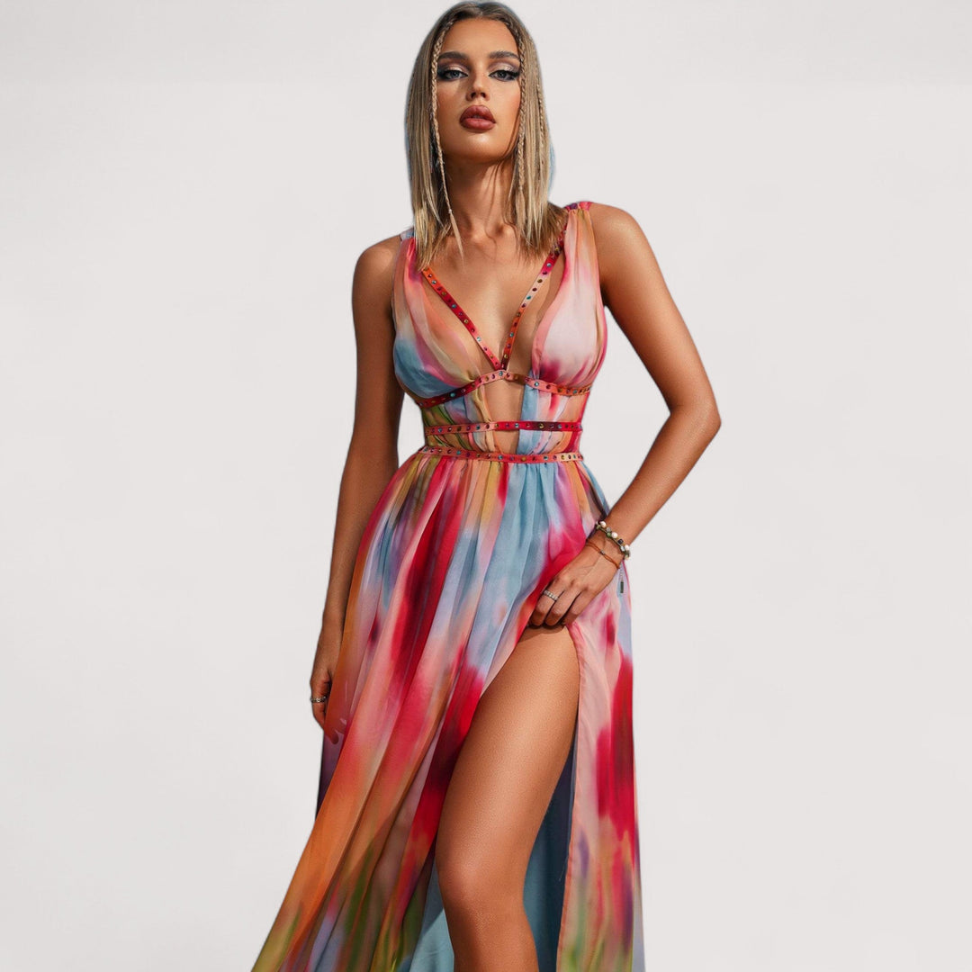 Anina™ | Malowane Maxikleid