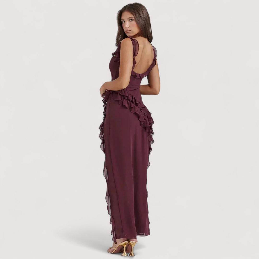 Chloe™ | Sukienka maxi z rozcięciem