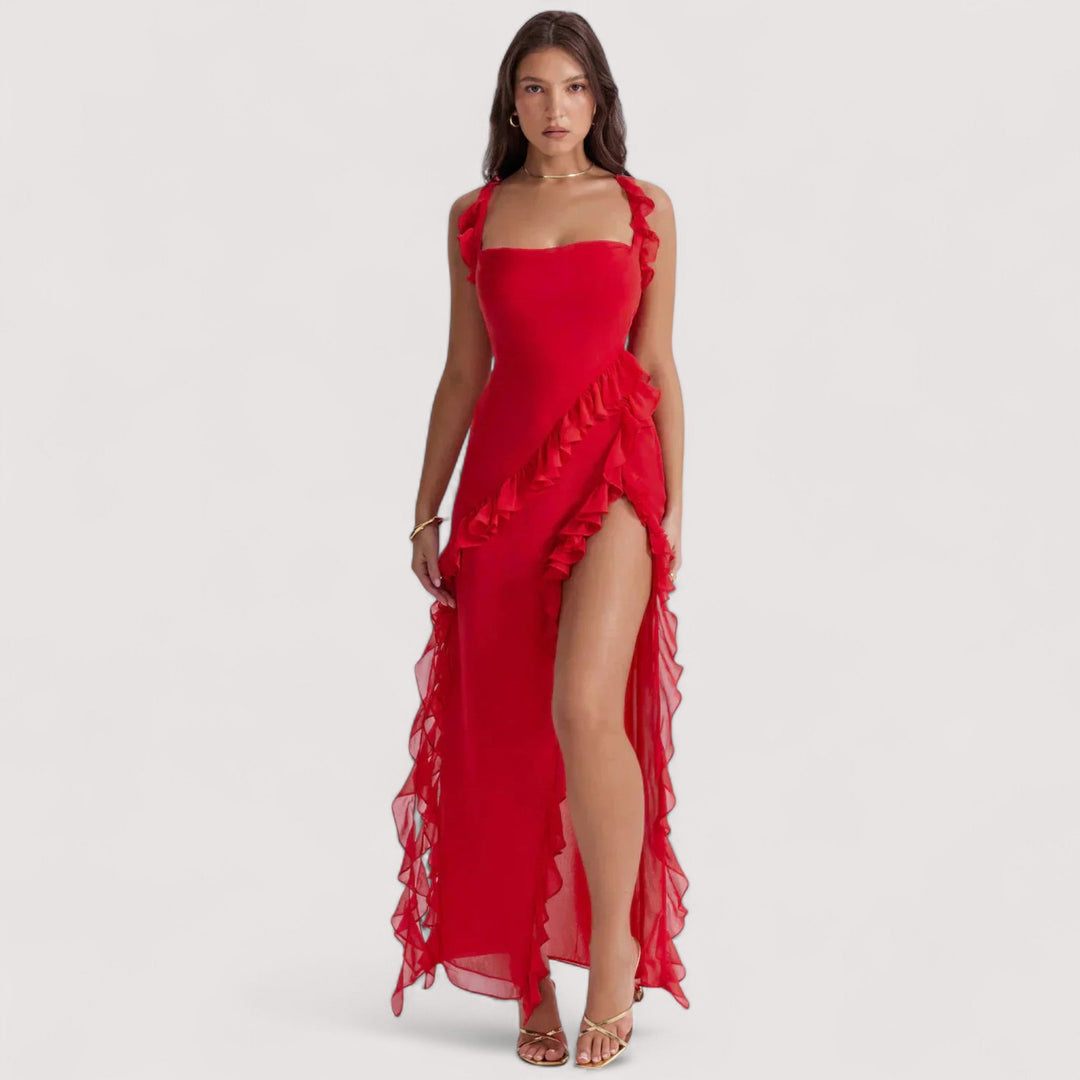 Chloe™ | Sukienka maxi z rozcięciem