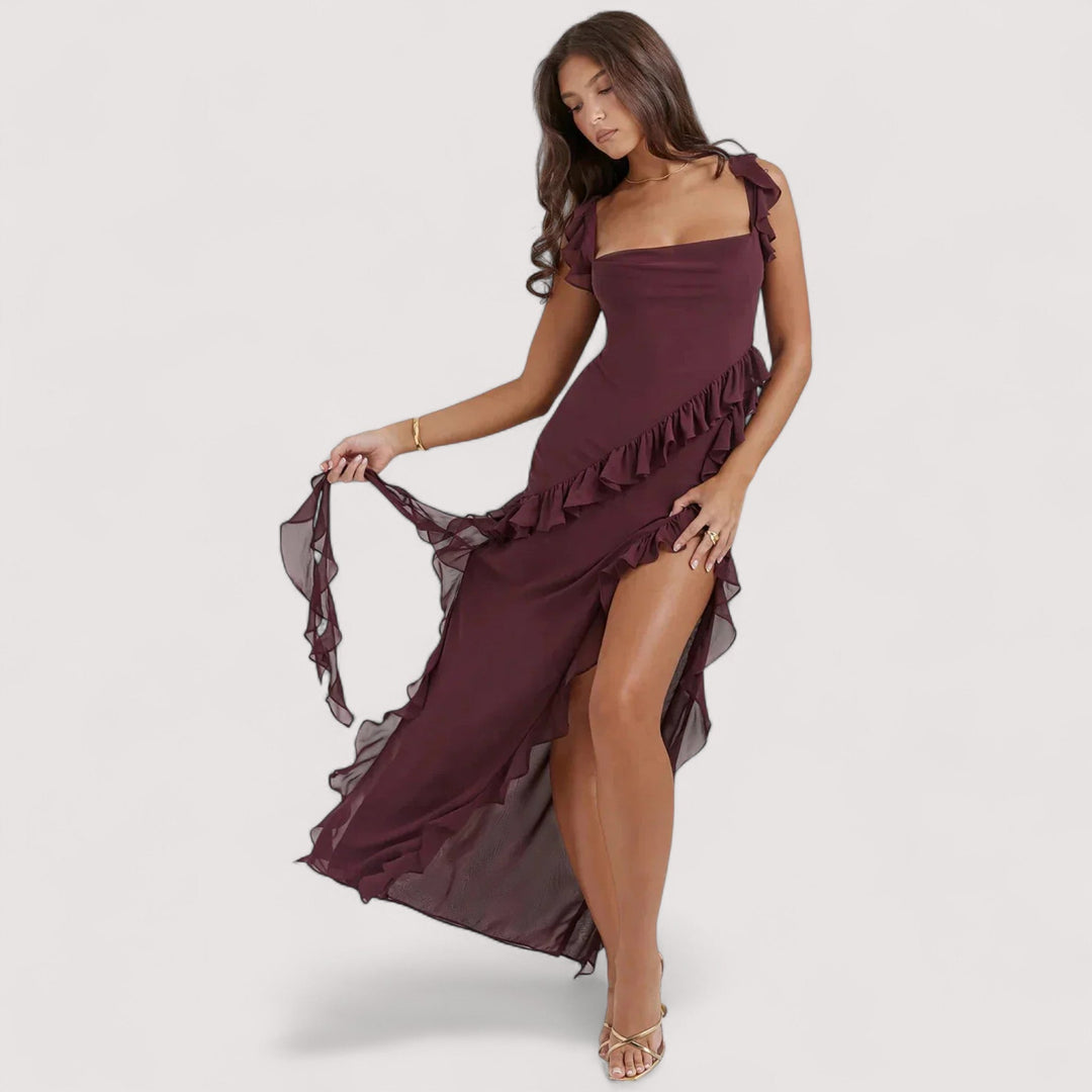 Chloe™ | Sukienka maxi z rozcięciem