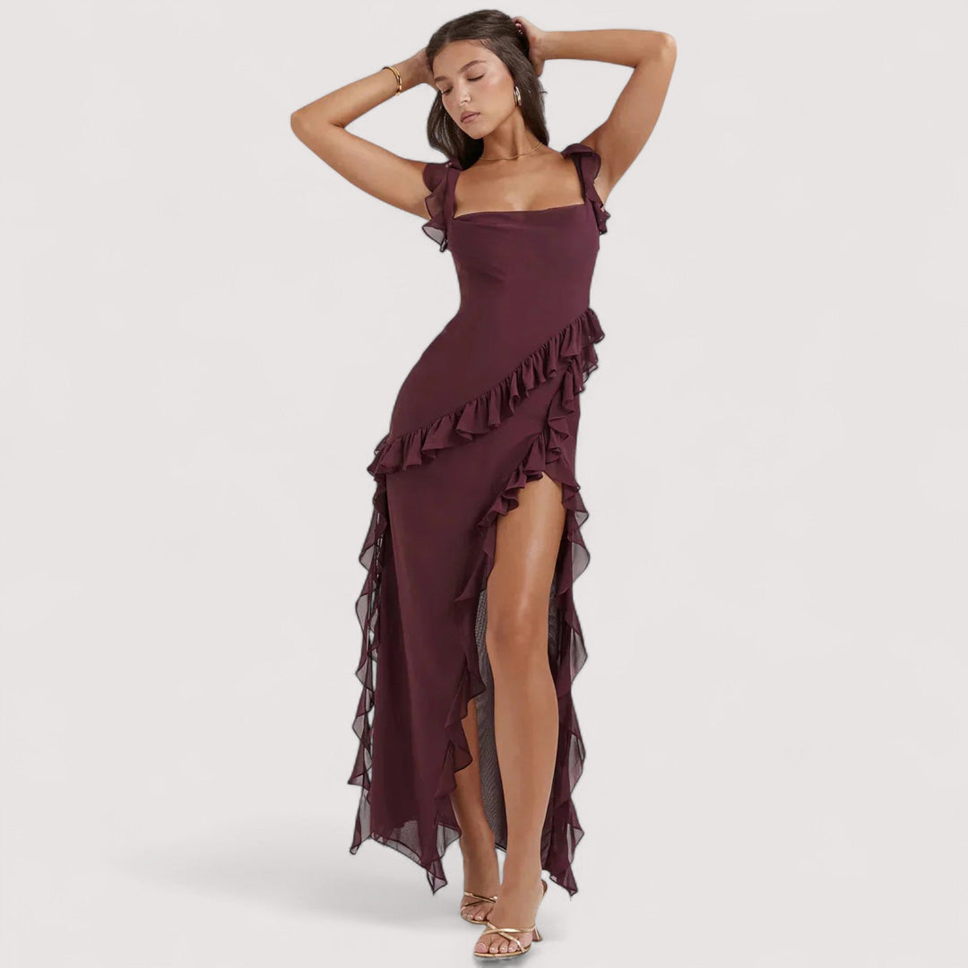 Chloe™ | Sukienka maxi z rozcięciem