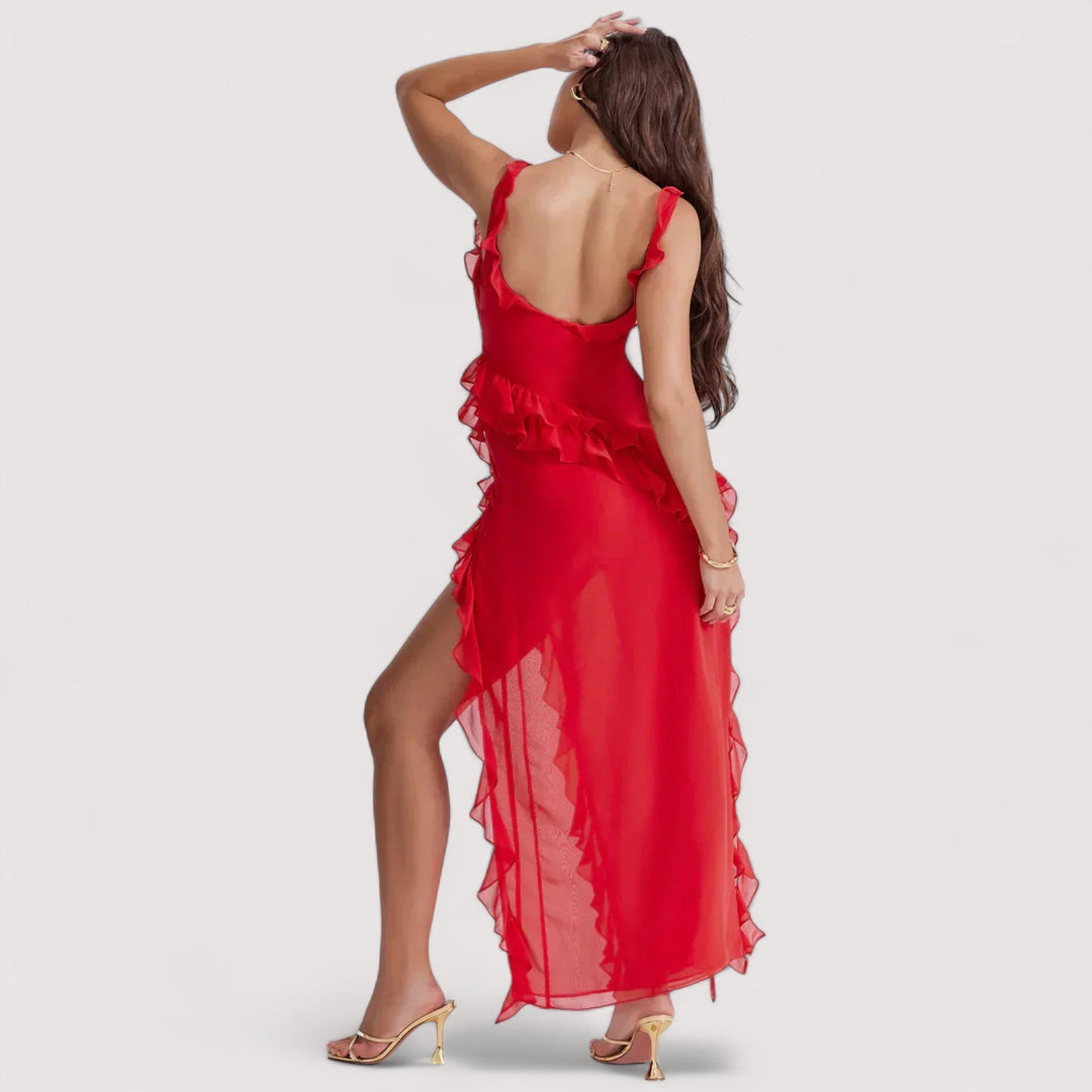 Chloe™ | Sukienka maxi z rozcięciem