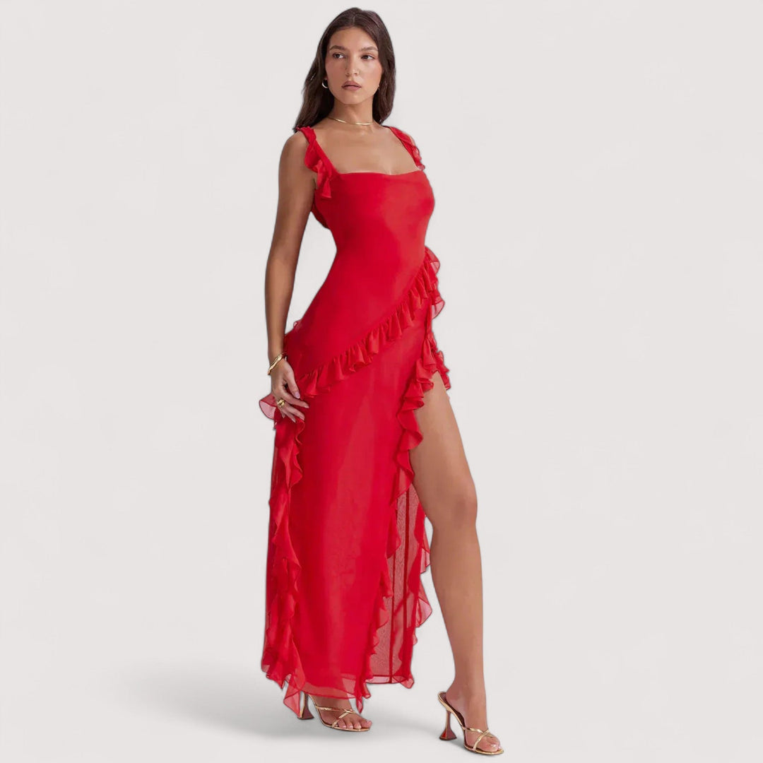 Chloe™ | Sukienka maxi z rozcięciem