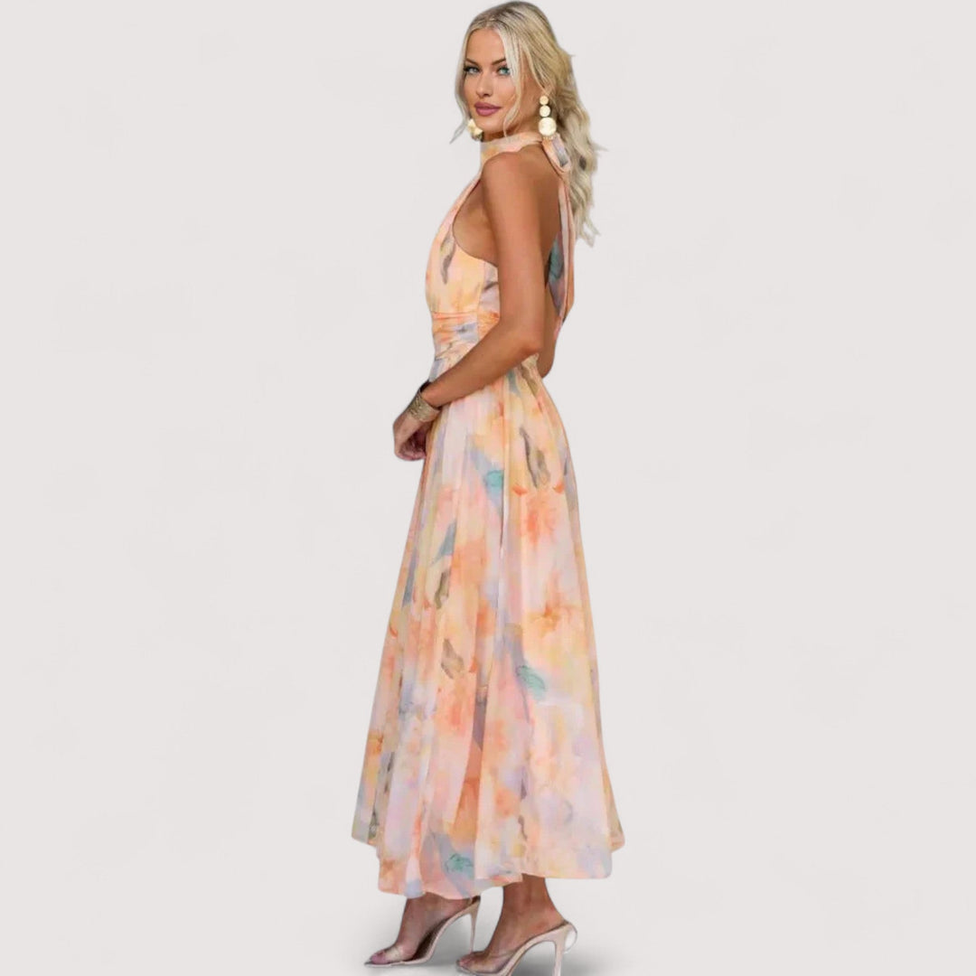 Gitte™ | Sukienka maxi na szyi